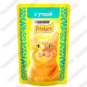 Friskies для кошек влажный корм Утка в подливе