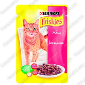 Friskies консерва для кошек Говядина в желе