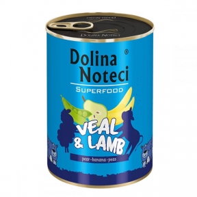 Dolina Noteci Superfood консервы для собак теленок и ягненок