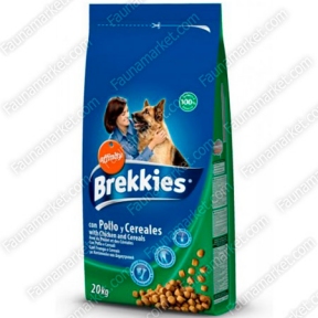 Brekkies Dog Chicken для взрослых собак с курицей
