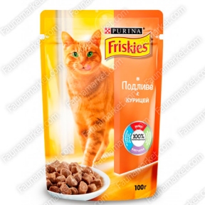 Friskies влажный корм для котов Курица в подливе