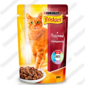 Friskies консерва для кошек Говядина в подливе