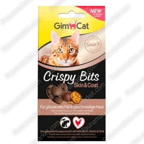 Gimcat Crispy Bits мясные шарики для кожи и шерсти
