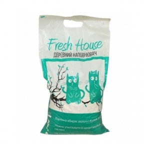 Fresh House (Фреш Хаус) древесный наполнитель гранулированный (светлый)