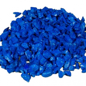 Грунт синий фракция №2 5-10мм 1кг Фауна