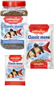 CLASSIC MENU pellets - сухой корм для рыб в пеллетах