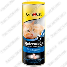 Gimcat Katzentabs с рыбой и биотином для кошек