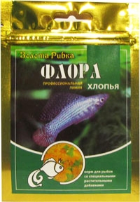 Корм Хлопья Флора сухой корм для аквариумных рыб