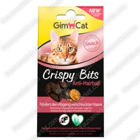 Gimcat Crispy Bits мясные шарики для выведения шерсти