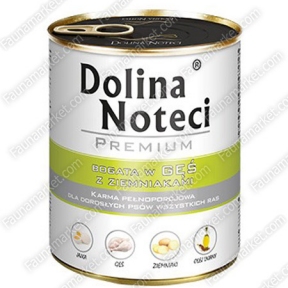 Dolina Noteci Premium консерва для взрослых собак Гусь с картофелем