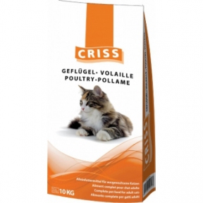 CRISS Домашняя сухой корм для взрослых и пожилых котов птица 