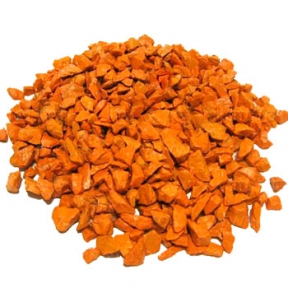 Грунт оранжевый фракция №2 5-10мм 1кг Фауна