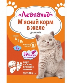 Леопольд Ассорти с мясом, печенью и овощами в желе