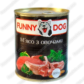FUNNY DOG консерва для собак Мясо с овощами