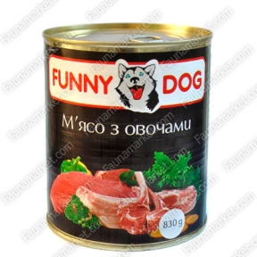 FUNNY DOG консерва для собак М'ясо з овочами