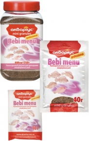 Аквариус Беби-меню гранулы