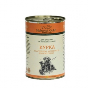 Hubertus Gold консервы для щенков Курица