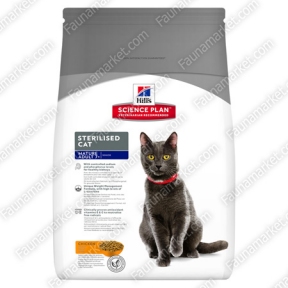 Hills SP Feline Mature Adult 7+ Sterilised Cat сухой корм для кастрированных котов и стерилизованных кошек старше 7 лет с курицей