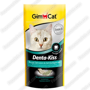 Gimcat Denta-Kiss подкормка для очистки зубов для кошек