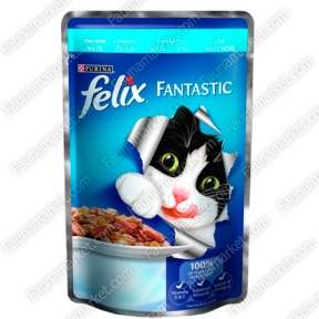 Felix Sensations влажный корм для кошек с треской в желе