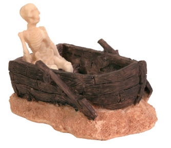 Декорация Скелет в лодке 12см, Trixie 8974