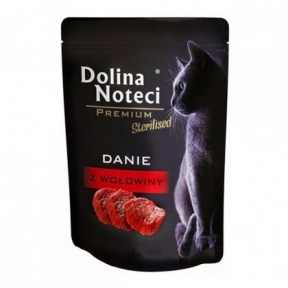 Dolina Noteci Premium Cat 85гр консерва для стерилизованных кошек с говядиной