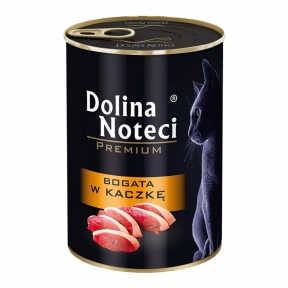 Dolina Noteci Premium Cat консерва для кошек 400гр мясные кусочки с уткой в соусе