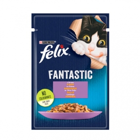 Felix Fantastiс влажный корм для котов с ягненком в желе, 85 г
