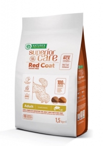 Корм Nature's Protection Superior Care Dog Red Coat Grain Free Adult Small Breeds Salmon для собак мелких пород с рыжей окраской шерсти с лососем 1,5 кг.