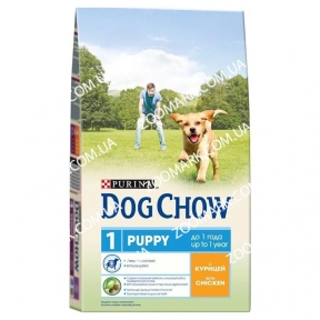 Dog Chow Puppy для щенков с курицей