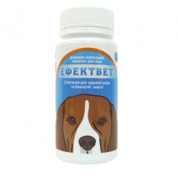 Еффектвет з біотином для здорової шкіри і блискучої шерсті собак -  Вітаміни для собак - Ветсинтез     