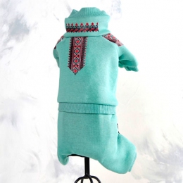 Комбинезон Лента трикотаж на флисе (мальчик) - Одежда для собак