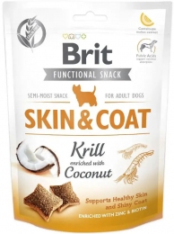 Лакомство Brit Care для собак с крилем и кокосом 150гр  -  Лакомства для собак -   Ингредиент: Мясо  
