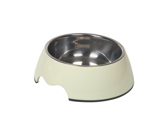 Миска для собак Нобби меламин-металл кремовая 17,5х6,5см 350мл 73482-02 - 