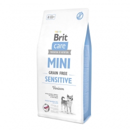 Brit Care GF Mini Sensitive 2кг + 2 пауча Brit Care Dog Mini Fillet -  Корм Brit Care для собак 