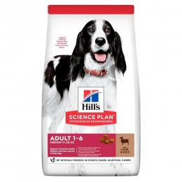 Hills SP can Adult Md L & R корм для дорослих собак середніх порід ягня і рис 14 кг 604357 - Корм для собак Hills (Хіллс)