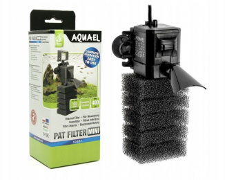 Фильтр AQUAEL PAT-MINI 400L/H на 120л -  Фильтры внутренние для аквариума -   Объем аквариума: 31-60л  