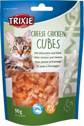Cheese Chicken Cubes кубики c курицей и сыром Trixie 42717 -  Лакомства для кошек -   Вкус: Курица  