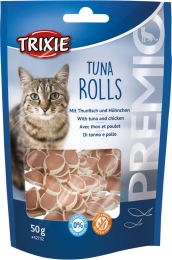 Tuna Rolls рулети з тунцем і куркою для кішок Trixie 42732 -  Ласощі для кішок -   Смак Риба  