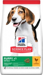 Hills SP Puppy Medium для щенков средних пород с курицей -  Hills корм для собак 