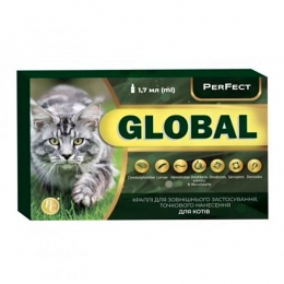 Перфект Global капли от паразитов для кошек 1,7 мл -  Средство от блох и клещей для котов Ветсинтез     