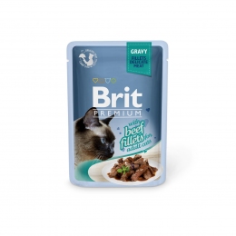 Влажный корм Brit Premium Cat pouch филе говядины в соусе 85 гр. - Similar products