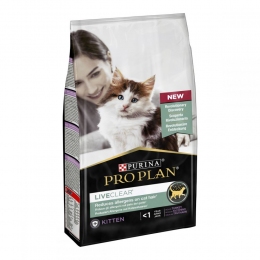 Pro Plan LiveClear Kitten Turkey сухий корм для кошенят для зменшення алергенів на шерсті з індичкою 1,4 кг -  Все для кошенят Pro Plan     