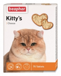Beaphar Kittys + Cheese з сиром для котів - Вітаміни для котів та кішок