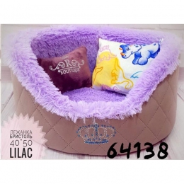 Бристоль лежак для животных 40х50 см Lilac - Лежанки и домики для котов и кошек