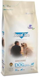 BonaCibo Adult dog Energy Chiken&Rice курка з анчоус і рис корм для собак 4кг   -  Сухий корм для собак BonaCibo   