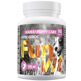 Вітаміни FunVit Mama + Puppy Care (Імуноплюс) для годуючих сук і цуценят - Харчові добавки та вітаміни для собак