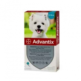 Advantix (Адвантикс) для собак Bayer від 4 кг до 10 кг -  Все для цуценят Advantix     