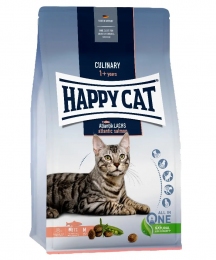 Happy Cat Culinary Atlantik Lachs Сухий корм для дорослих кішок з лососем, 1.3 кг -  Happy Cat сухий корм для кішок 