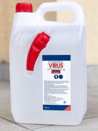 Вірус + 4л дезинфектант (спирт етил 70%, пропилов 2,5%, гліцерин) - Антисептики і маски